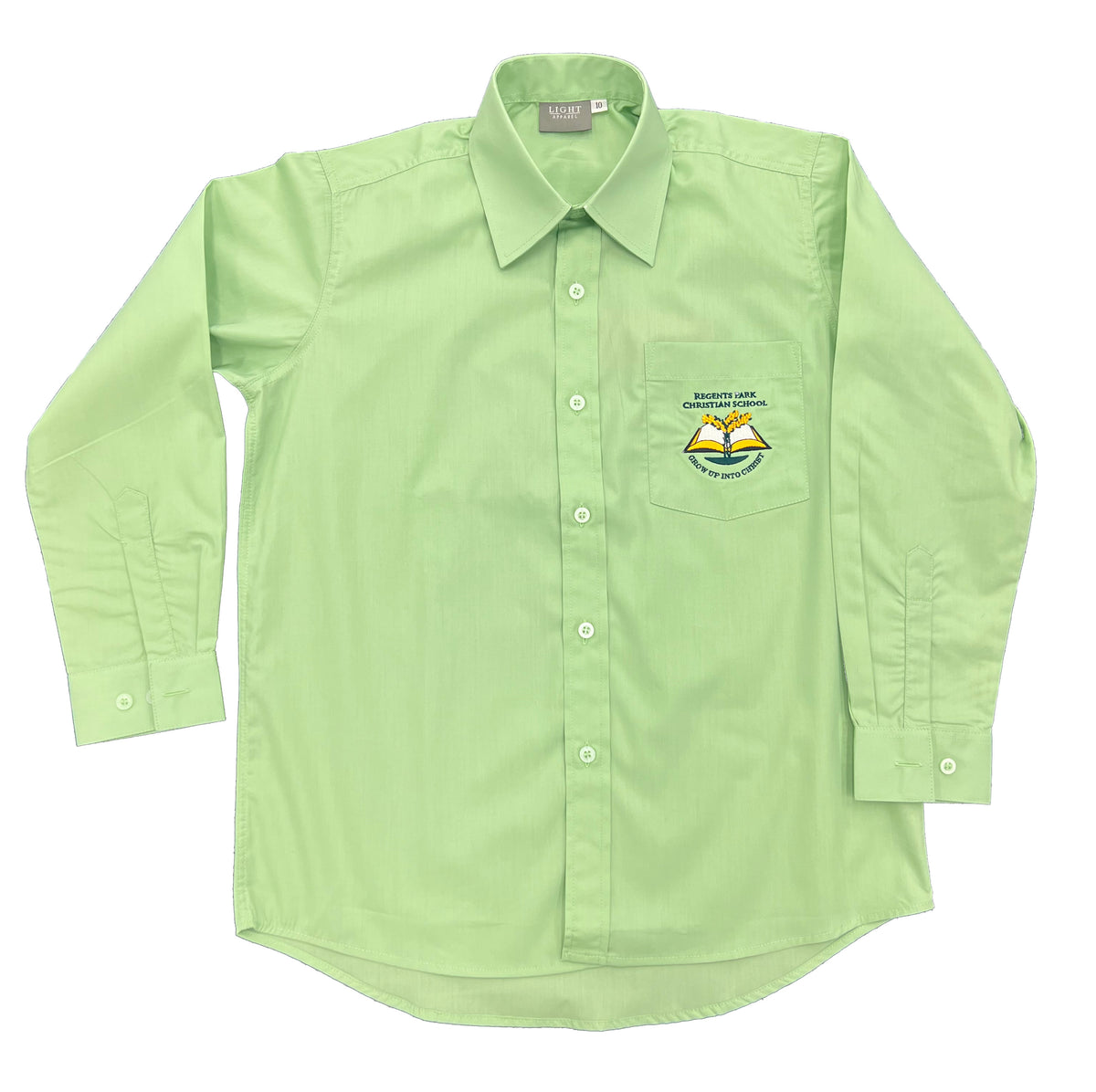 Boys Junior long sleeve green shirt – RPCS Uniform Shop